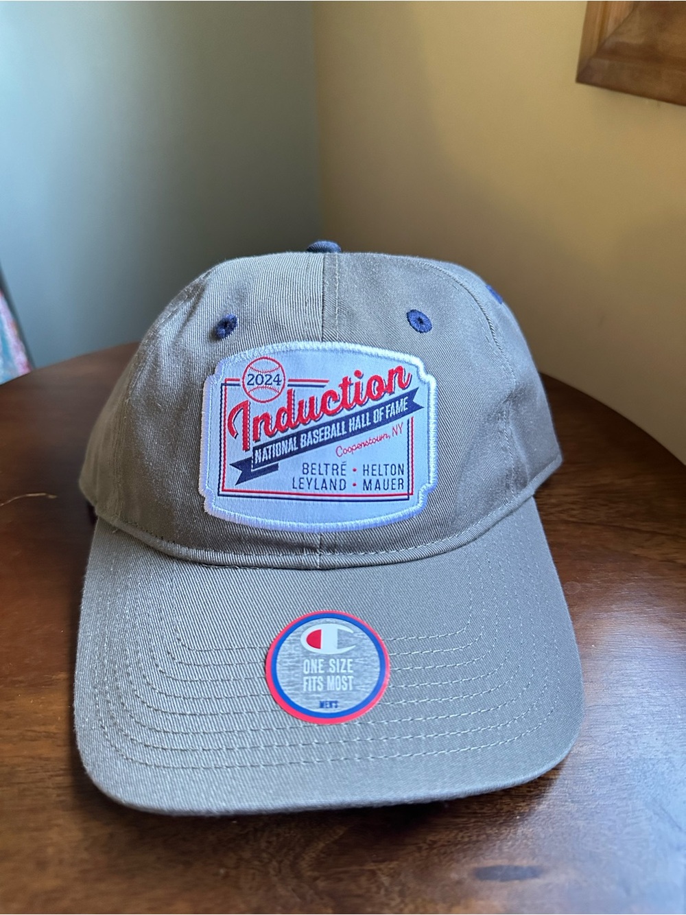 NWT Champion 2024 Baseball Hall of Fame Induction Hat Beltre Mauer Helton Member
